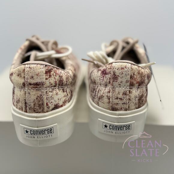 Converse x John Elliott Skid Grip OX White/Brown/Egret Men\'s 9 NIB